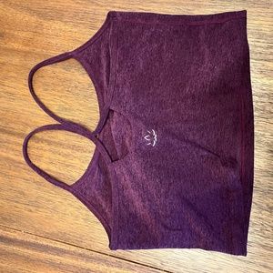 Beyond Yoga Spacedye Slim Racerback Bra - Blackberry Heather (L)